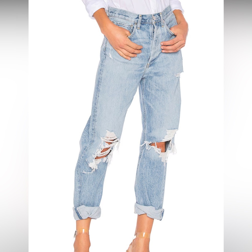 AGOLDE Distressed 90s Mid Rise Jeans